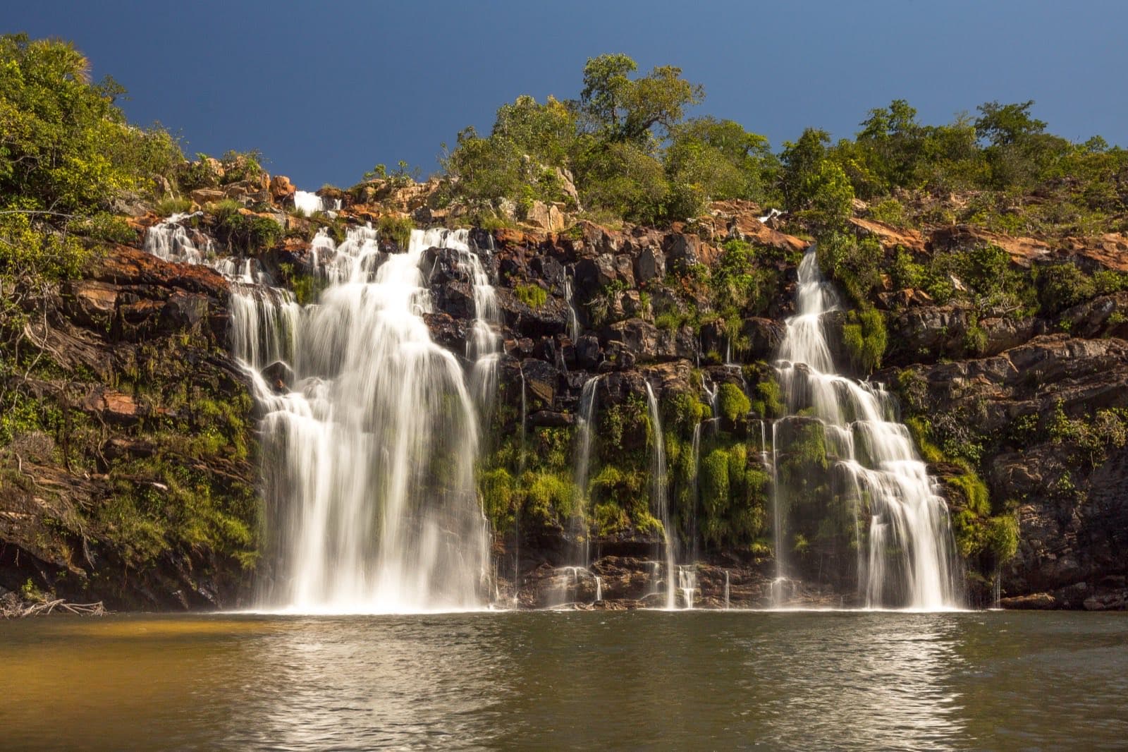 Cachoeira Poço Encantado, na Fazenda Rio de Pedra, Chapada dos Veadeiros